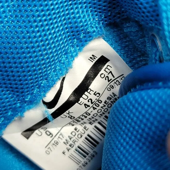 Nike Mens Size 9 Vandal Supreme High Blue Orbit White Shoes Sneakers