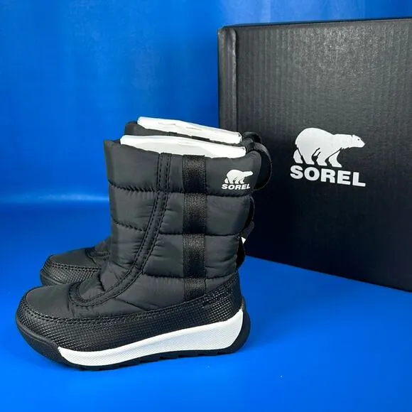 Sorel Children's Whitney II Puffy Mid Waterproof - Black - 8 - New